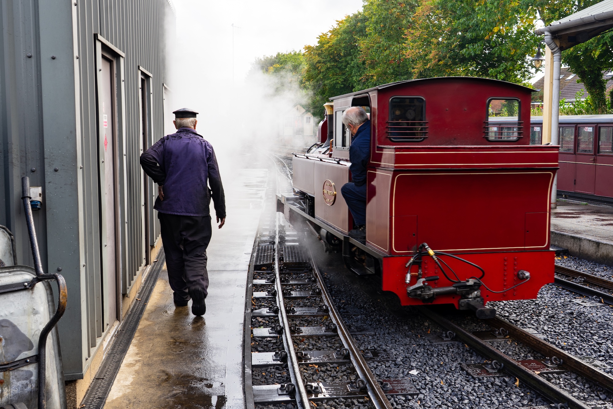 Steam Drifting Around No. 9 Mark Timothy During Preparation At Aylsham