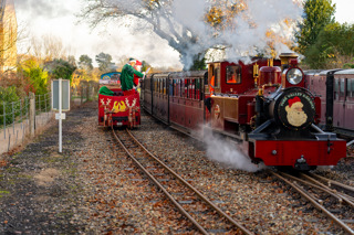 Presents Enroute By Steam Train