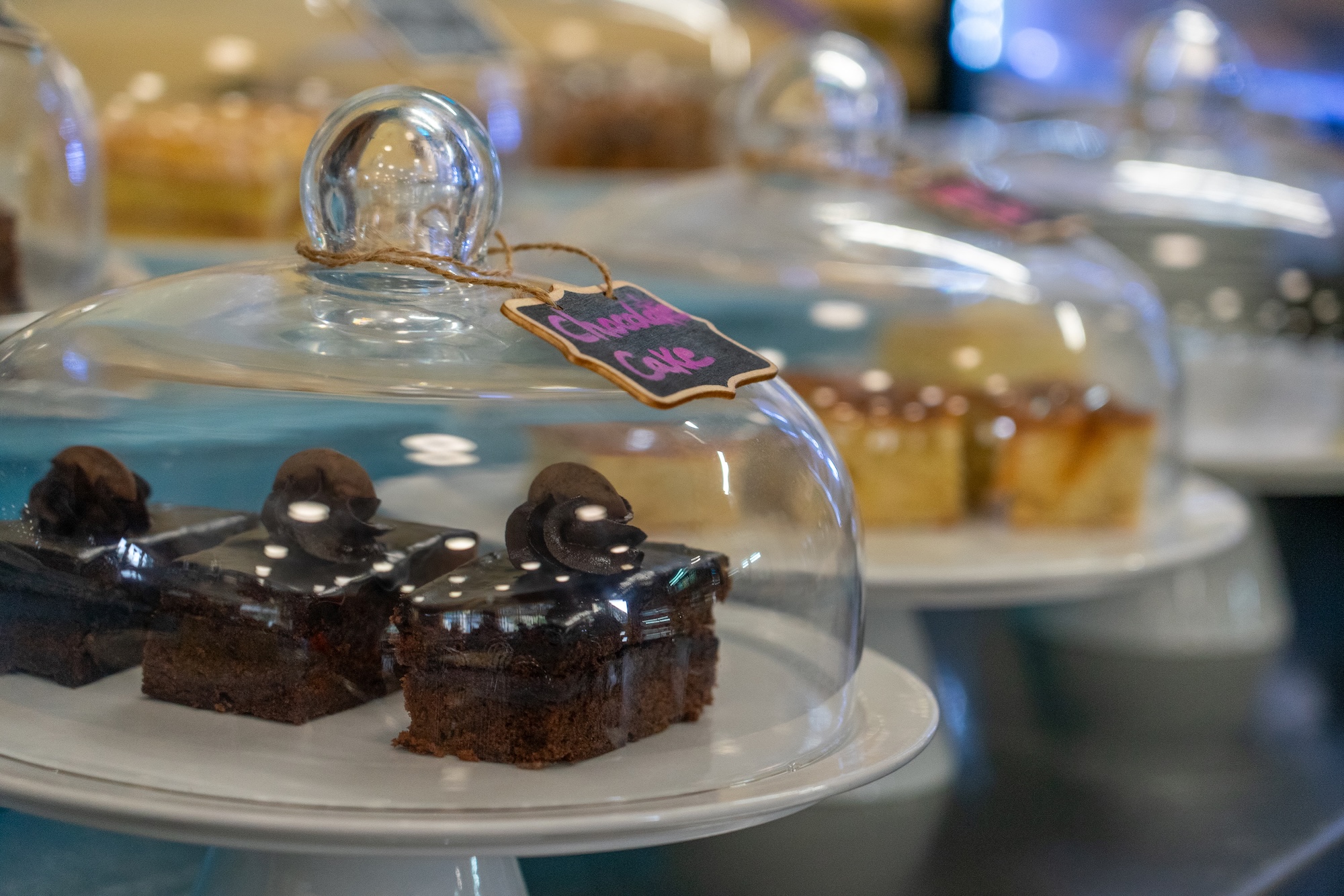 Cakes On Display At Whistlestop Cafe