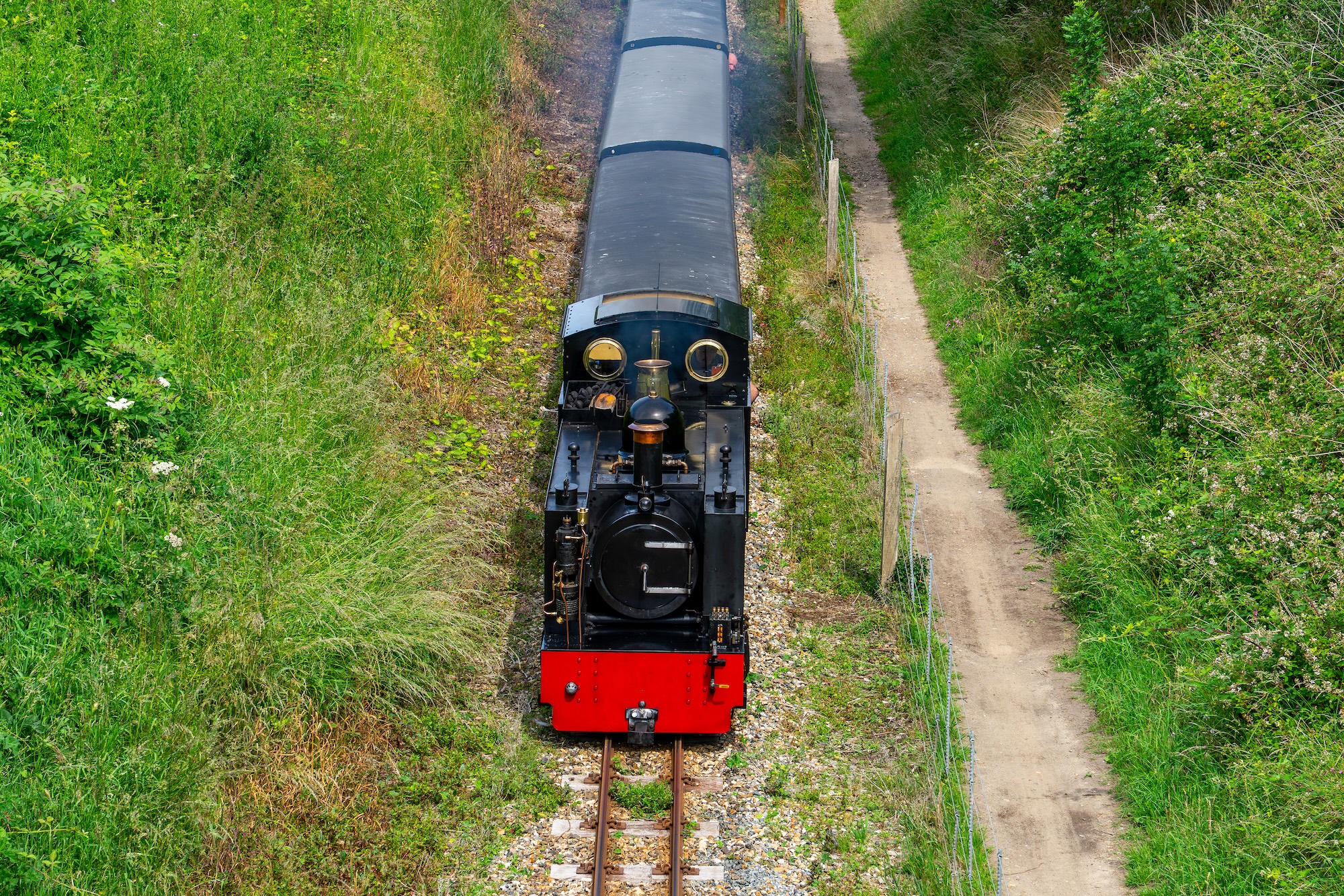 No. 8 John Of Gaunt Steaming Through The Norfolk Countryside
