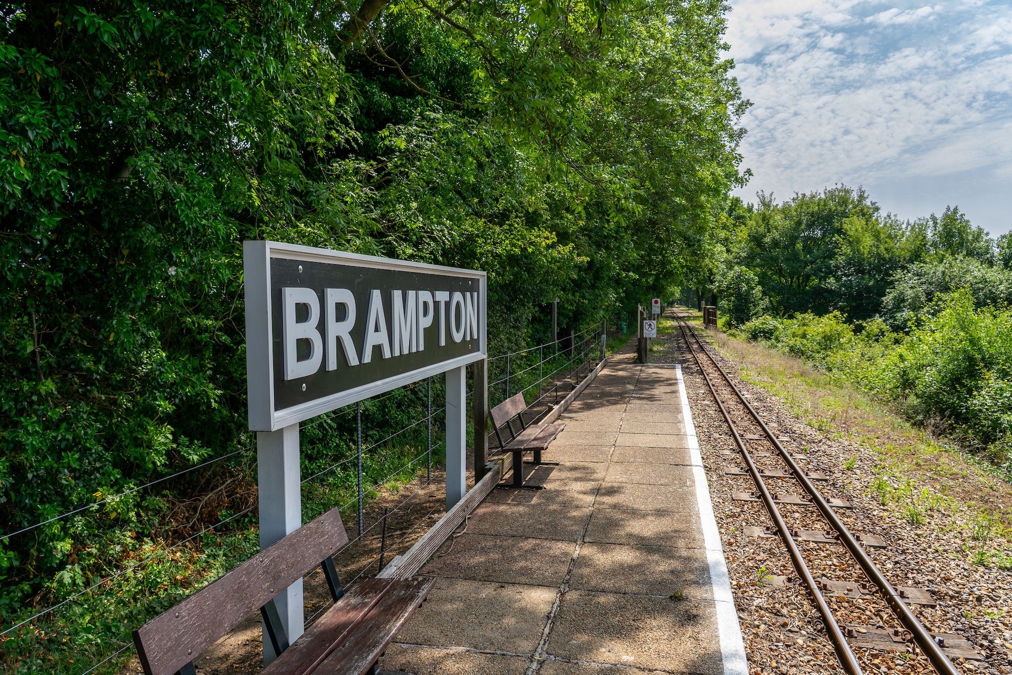 Brampton Halt Platform