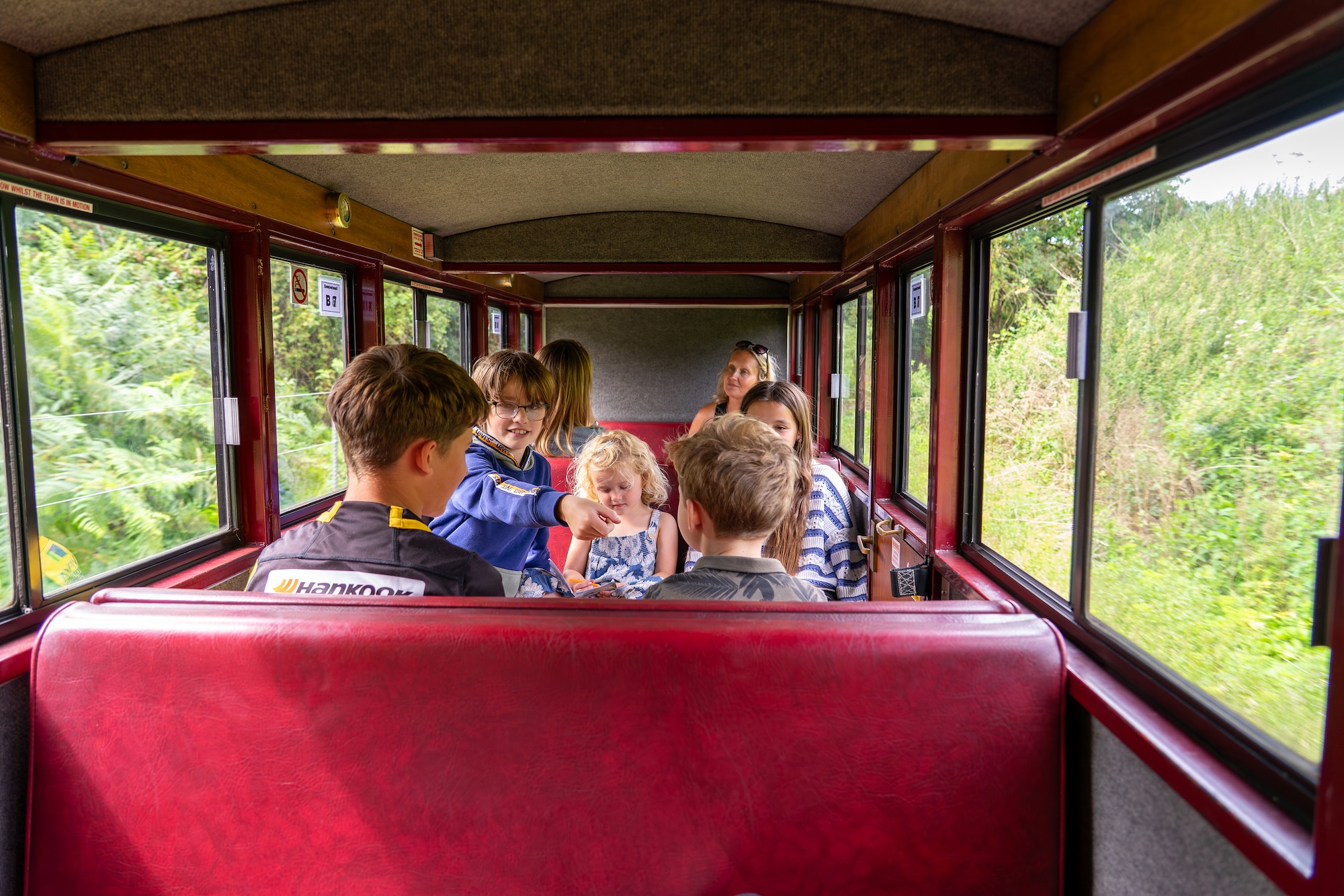 Children Travelling On The Bure Valley Rail Line