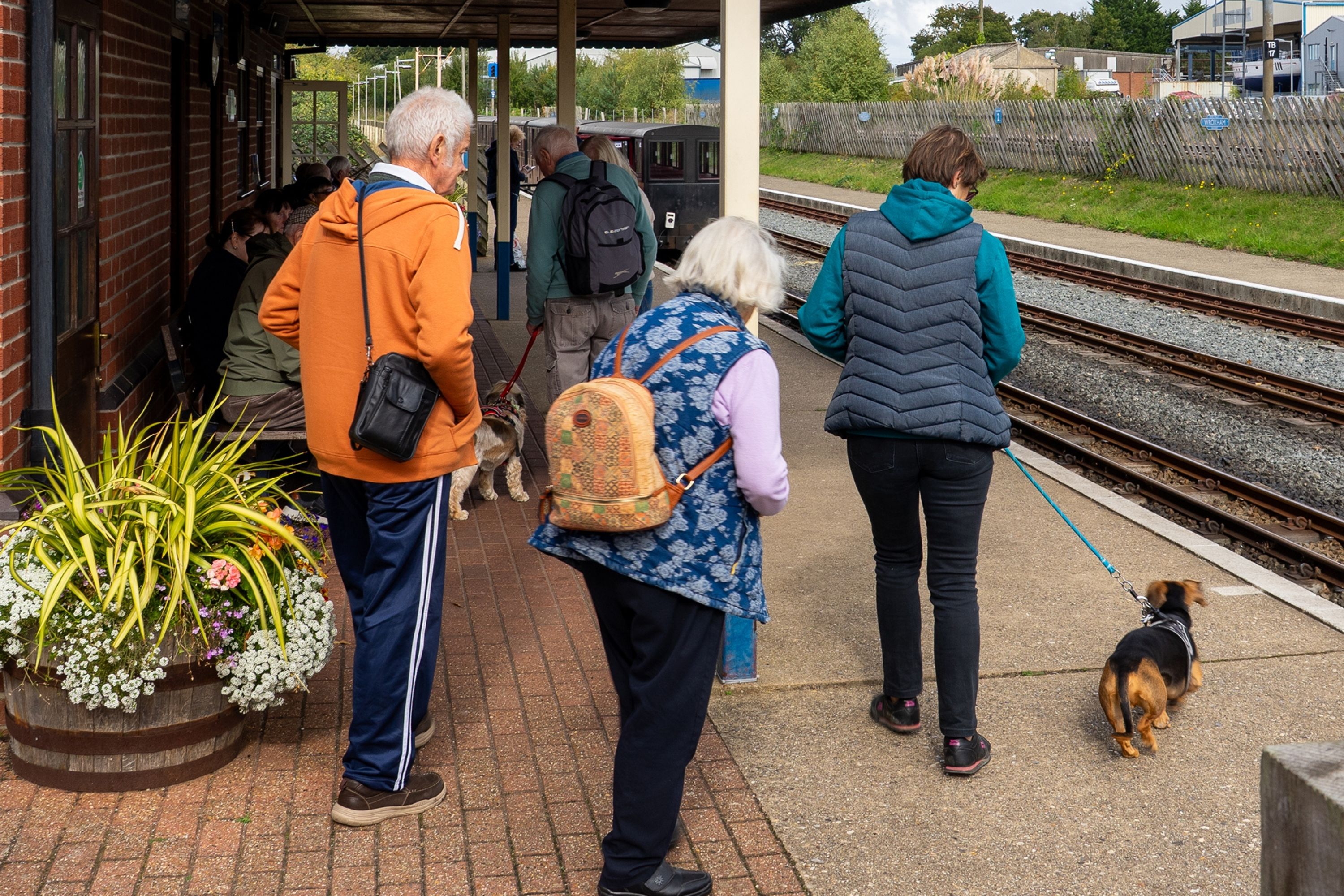 Bure Valley Visitors Waiting At Wroxham Station