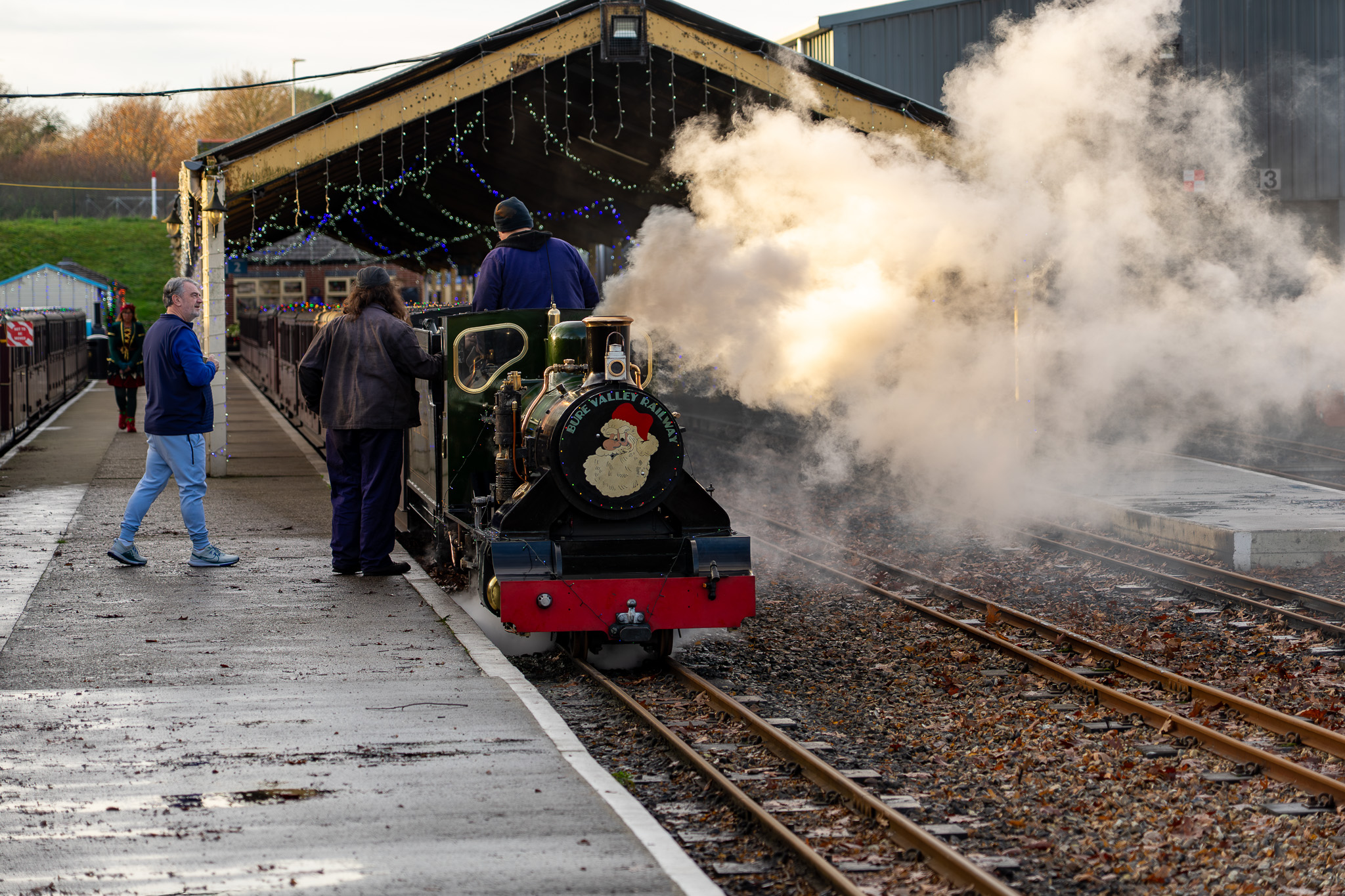 The Festive Express ready to travel