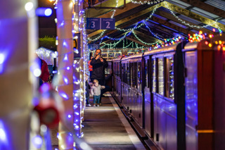On The Platform At The Noel Night Train