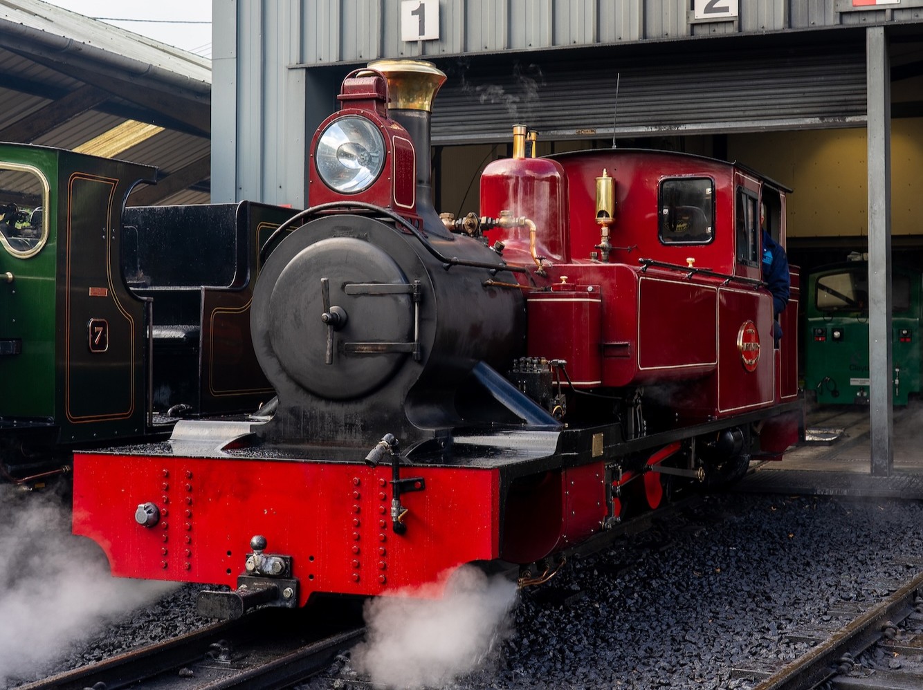 No. 9 Mark Timothy Outside The Locomotive Shed At Aylsham