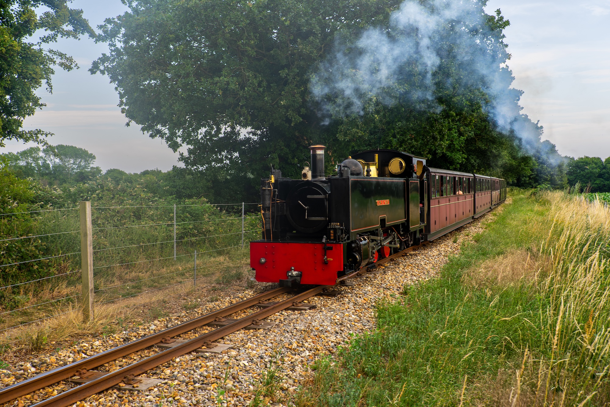 No. 8 John Of Gaunt Steaming Through The Countryside