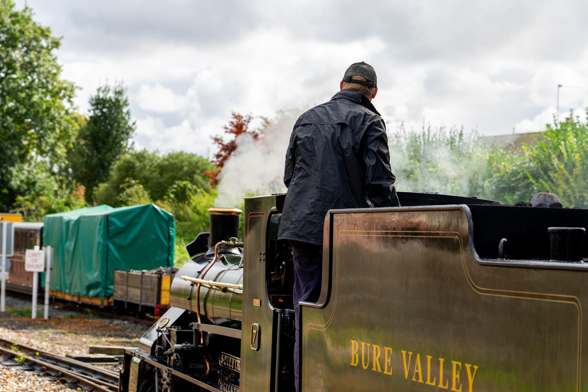 Driver Aboard No. 7 Spitfire In Steam