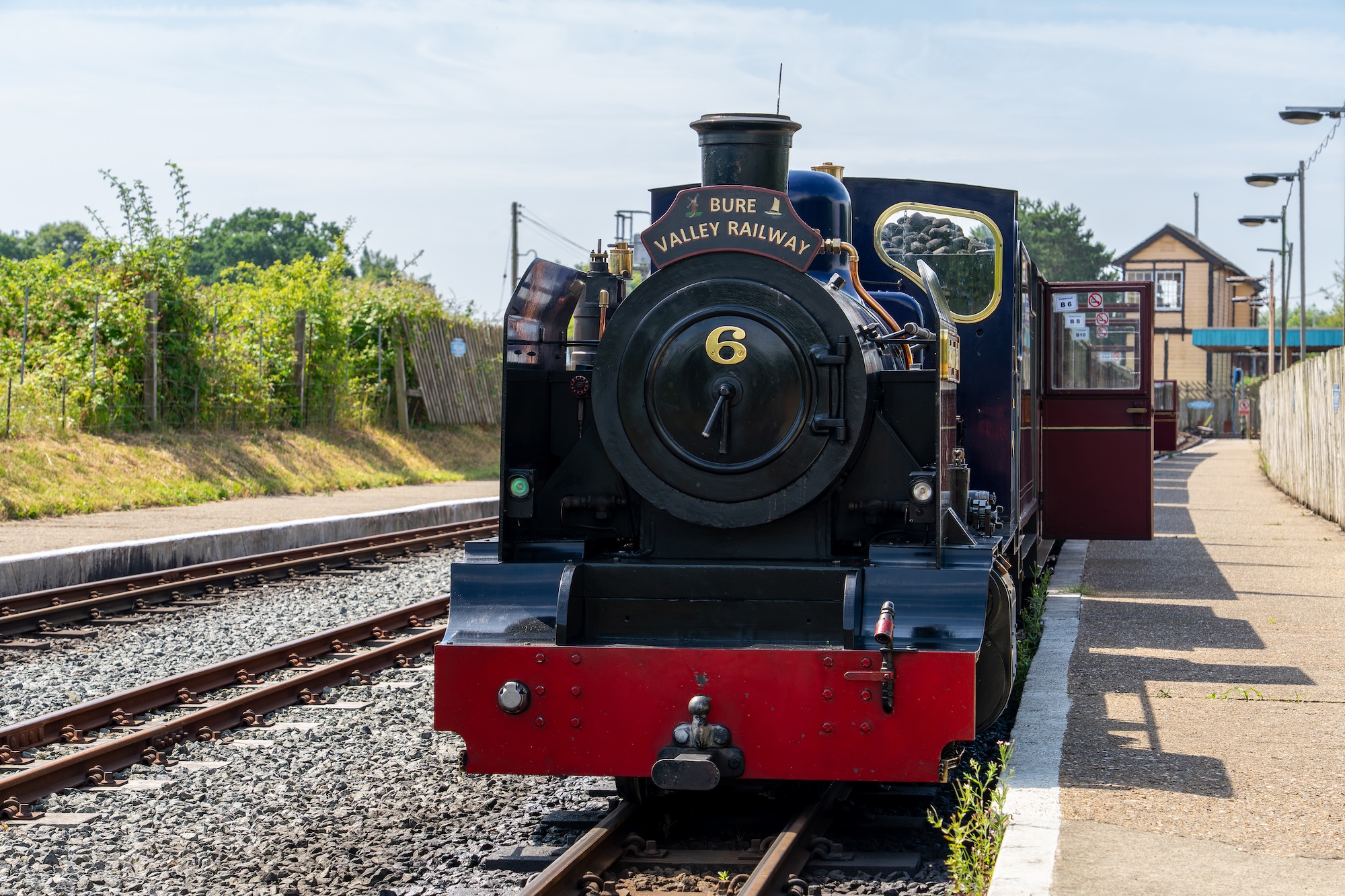 No 6 Blickling Hall Waiting To Depart Wroxham Station