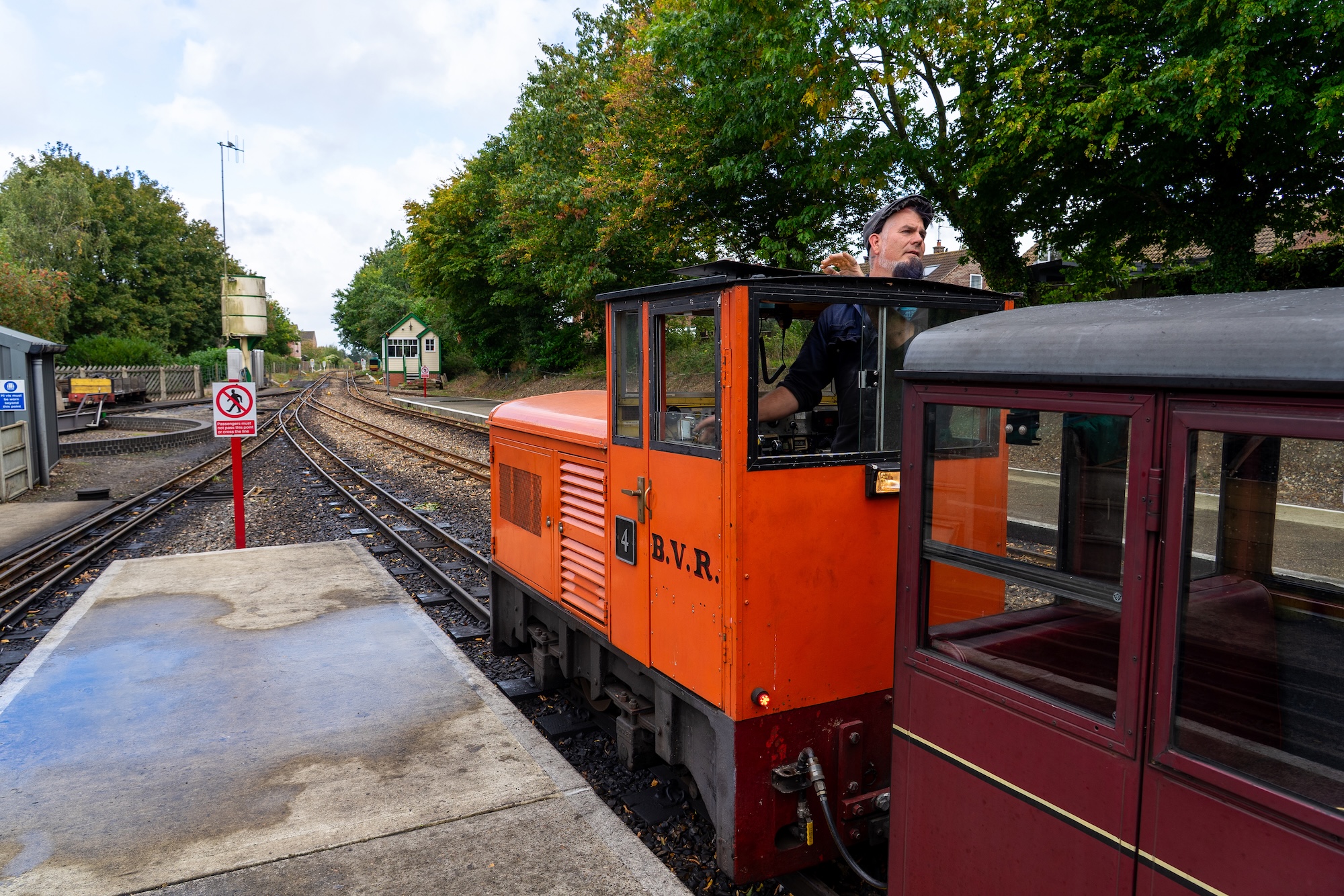 B.V.R. No. 4 Pulling Heritage Coaches Through The Yard