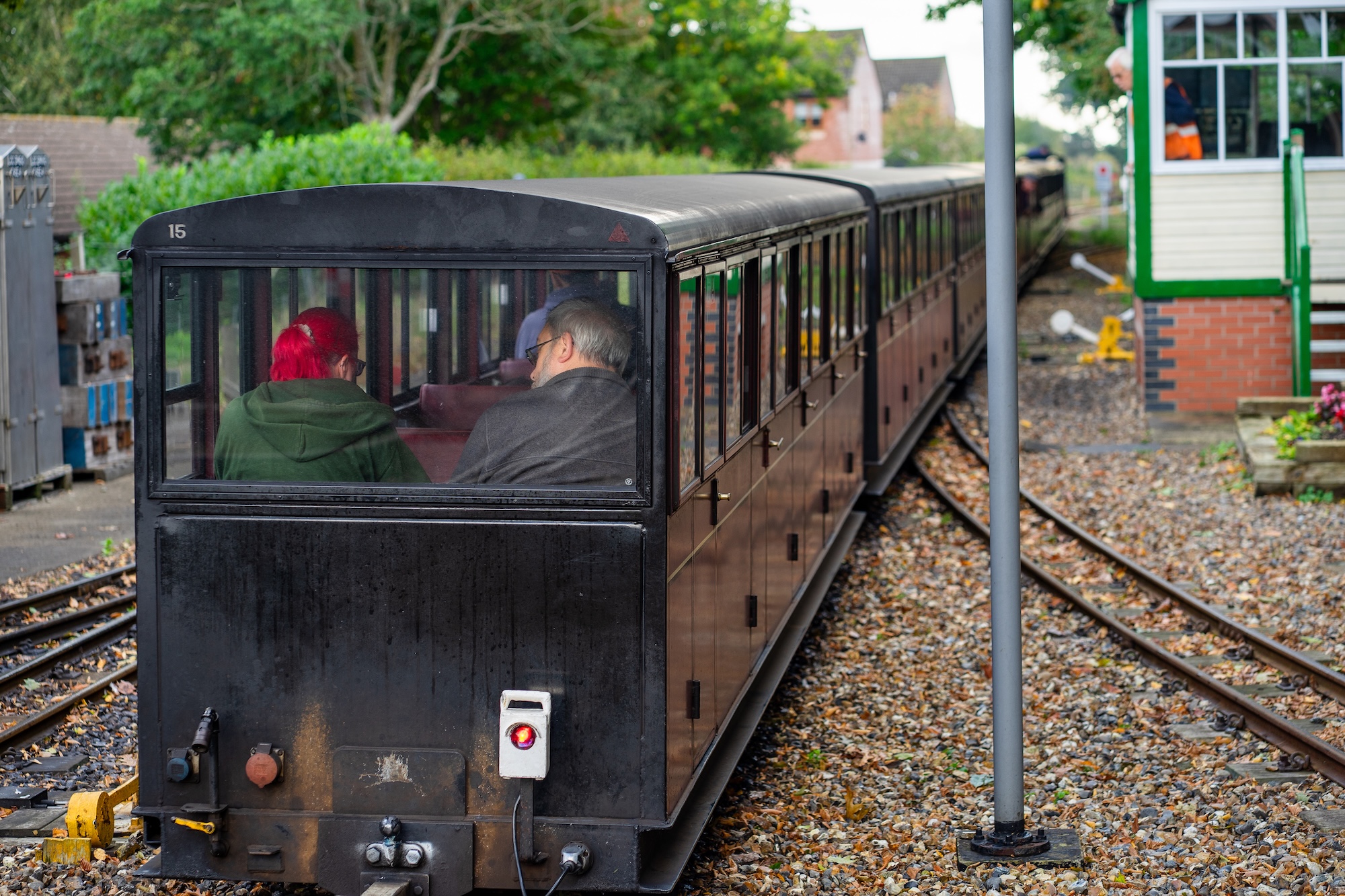 Passengers Travelling In Heritage Railway Carriages At Aylsham Station