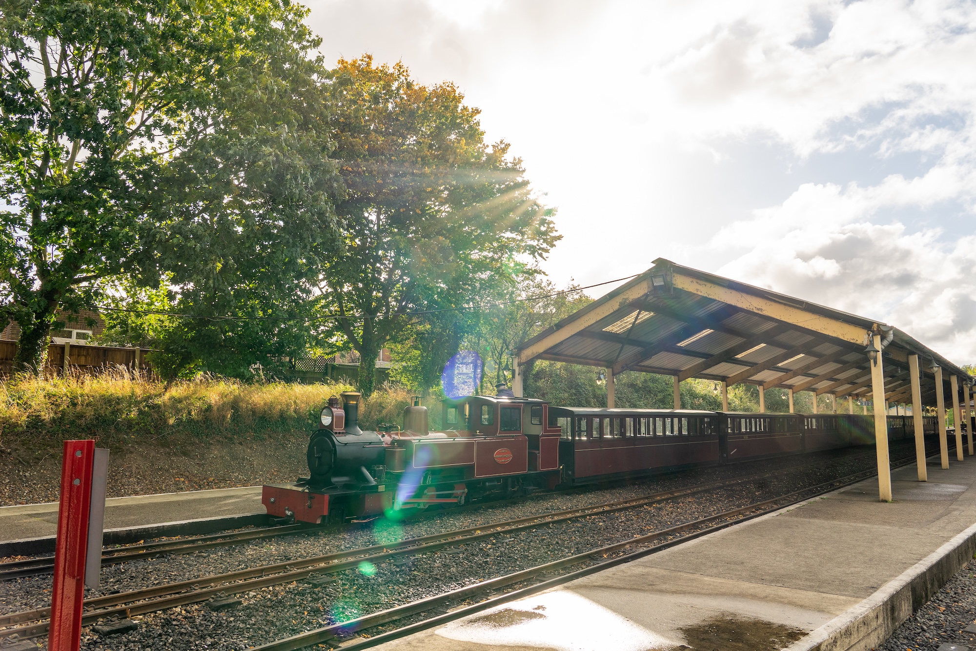 No. 9 Mark Timothy Stands In The Sunshine At Aylsham Station