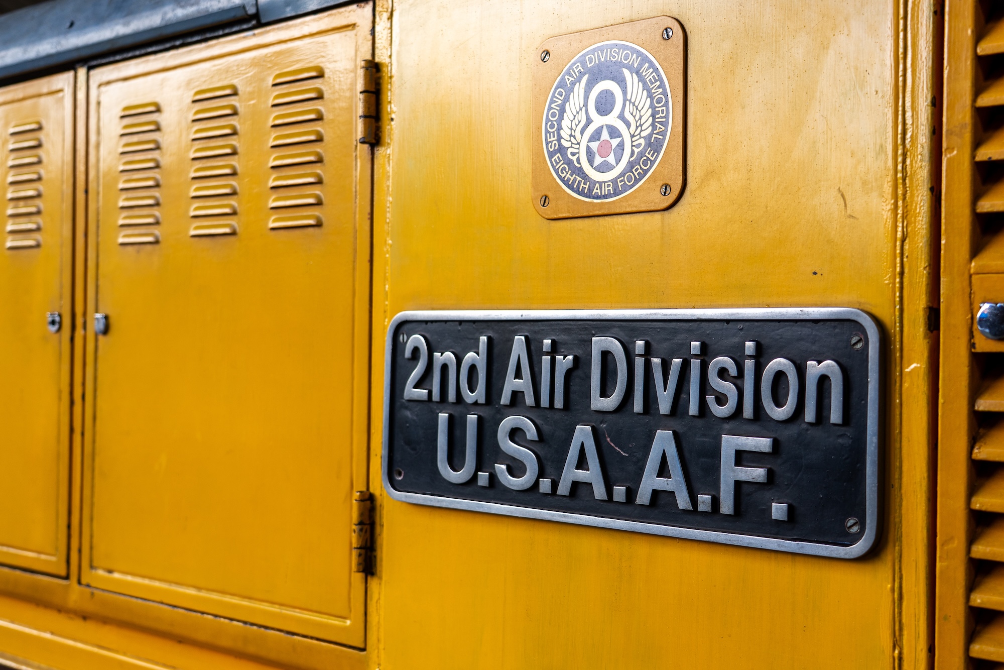 2Nd Air Division U.S.A.A.F Plaque Mounted On The Locomotive Side