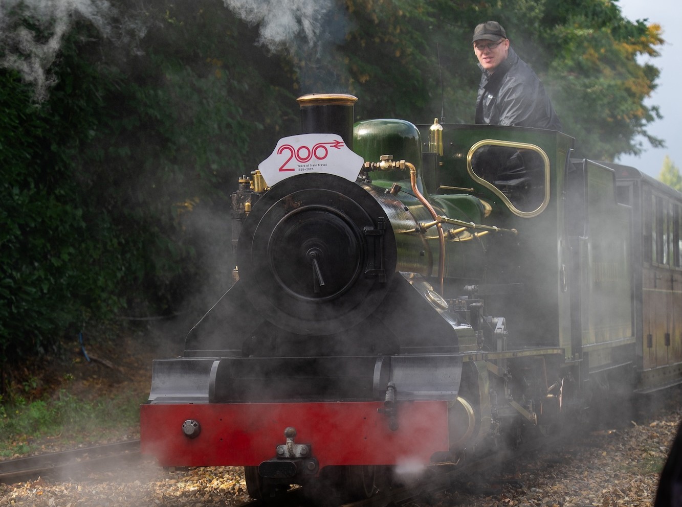 No. 7 Spitfire Arriving Through Steam And Smoke