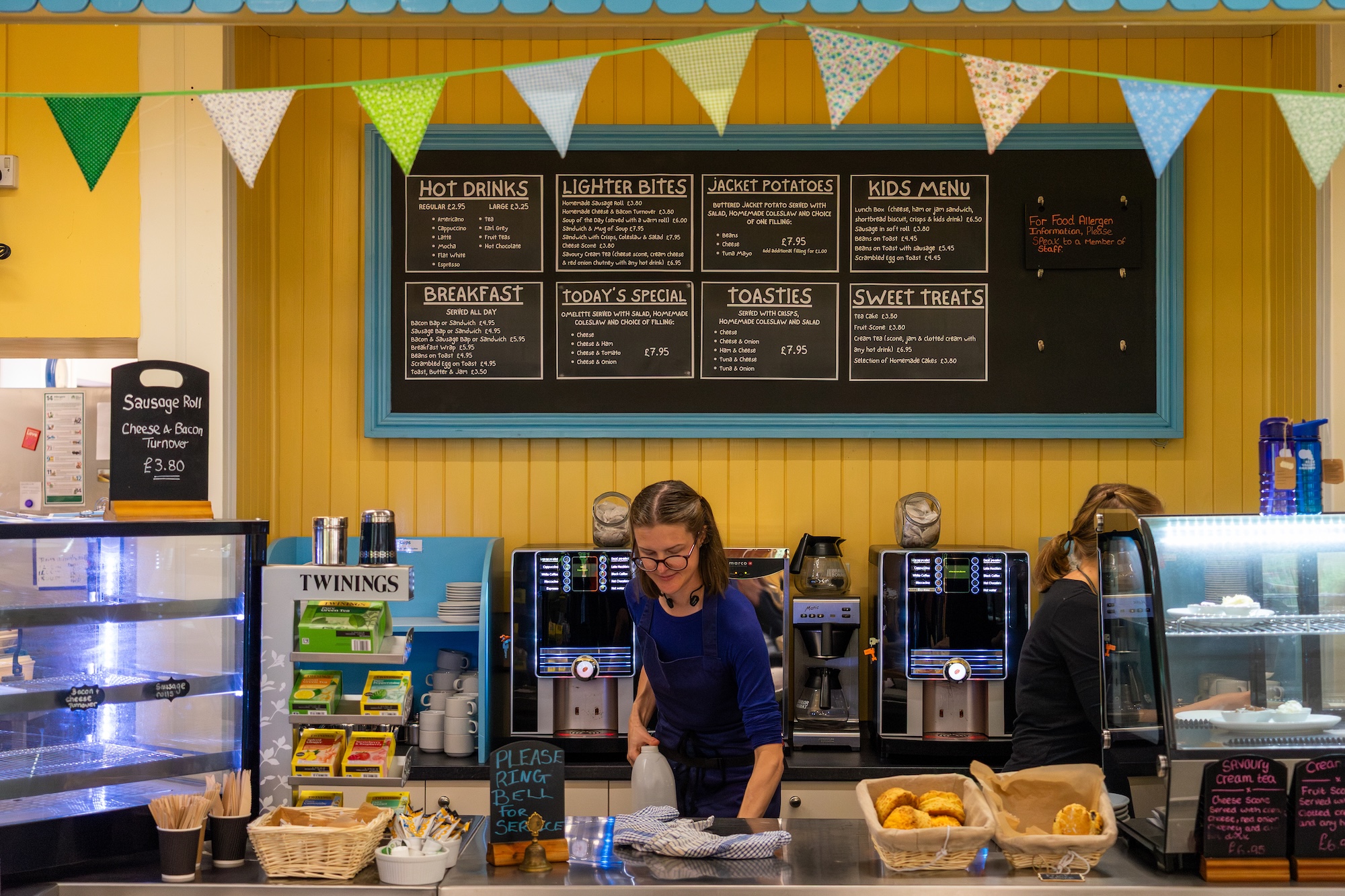 The Counter And Menu At The Whistlestop Cafe
