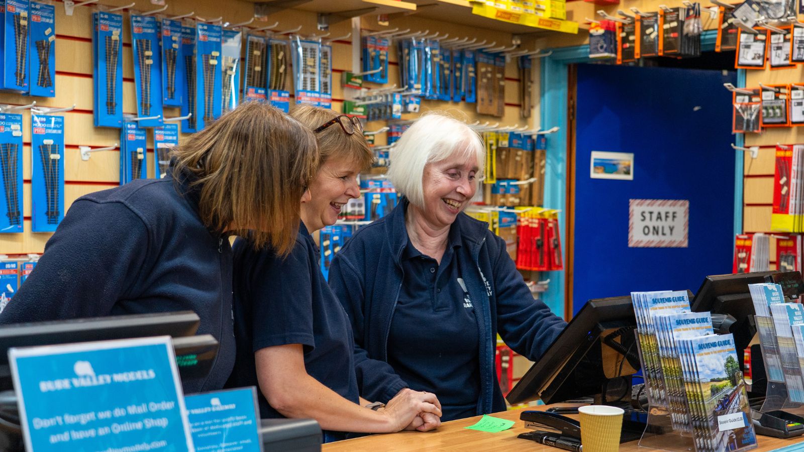 Shop Staff Working At Bure Valley Railway