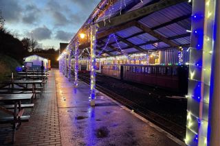 Christmas Lights At Aylsham Station