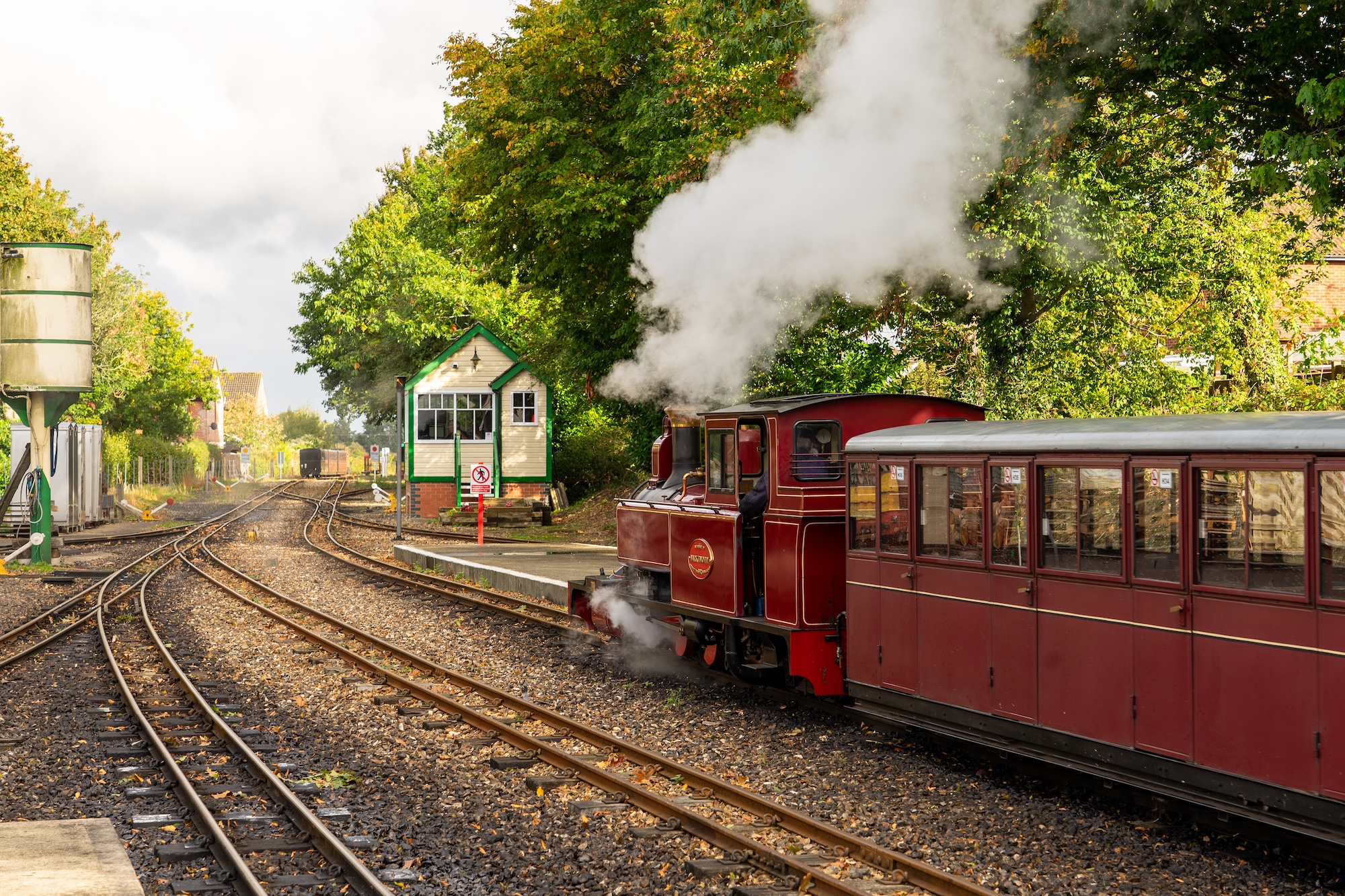 No. 9 Mark Timothy Departs Aylsham With Steam Rising Above The Train