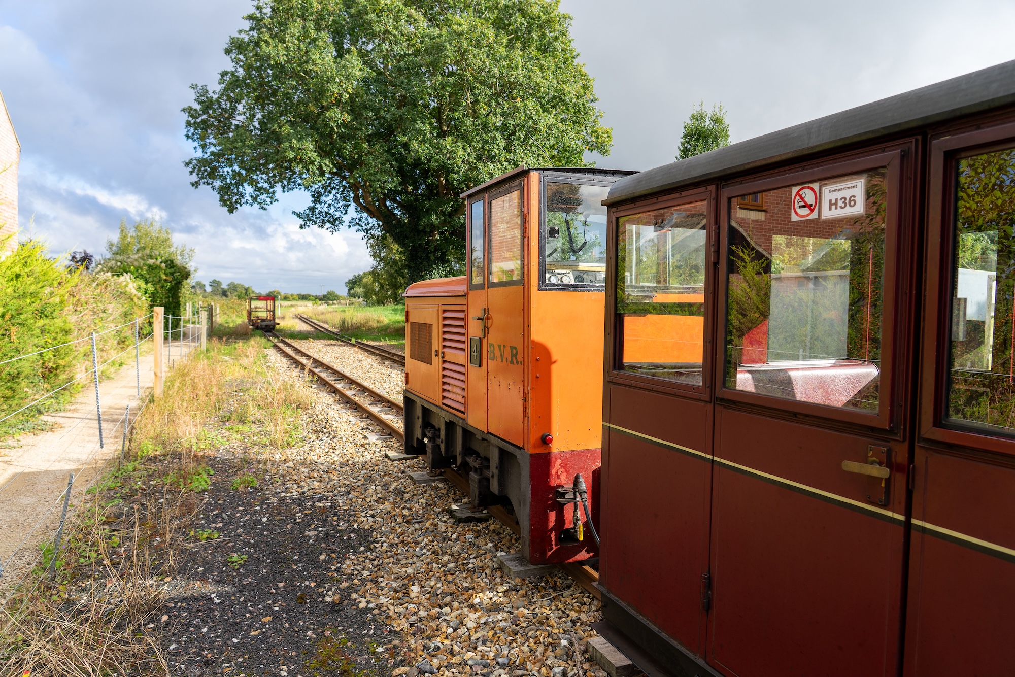 B.V.R. No. 4 And Heritage Carriage On Rural Track