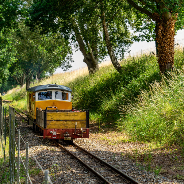 No. 3 "2nd Air Division USAAF" transporting materials on the railway line