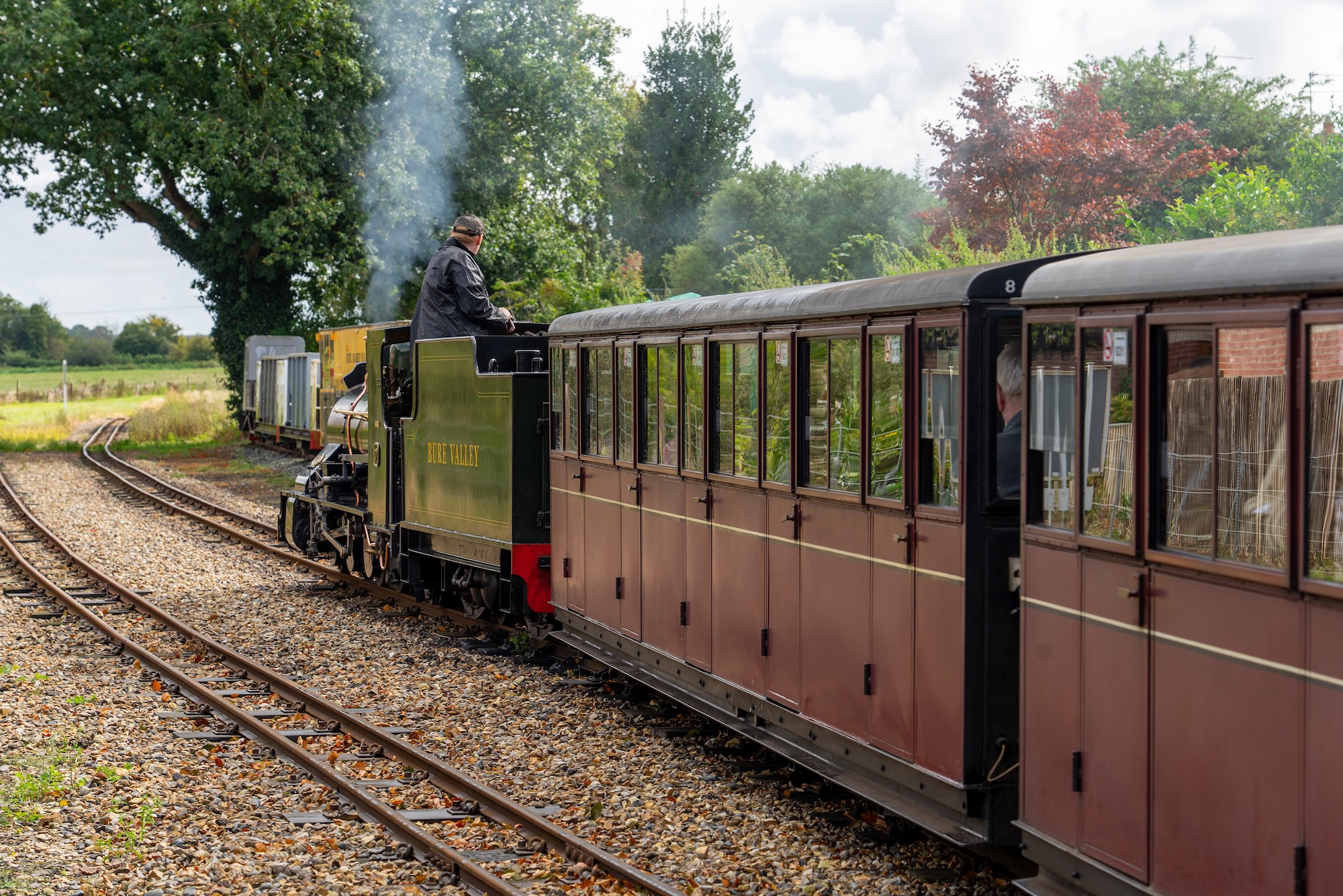 Passenger Carriages Behind No. 7 Spitfire