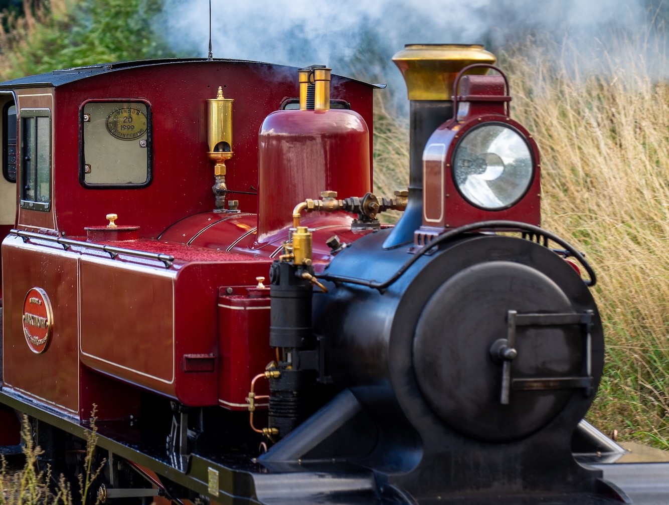 Close Up Of No. 9 Mark Timothy In Steam